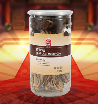 薈食(FINE LIFE)茶樹菇產(chǎn)自浙江麗水160g每袋，質(zhì)輕盈，有特殊天然菌香，味道鮮美，風(fēng)味獨(dú)特，保留了豐富的營養(yǎng)成分。采取透明包裝，新鮮清晰可見，干凈衛(wèi)生，方便存放冷藏，方便消費(fèi)者們的選購，安全健康，放心購買。