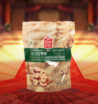 薈食(FINE LIFE)臻選紅棗片產(chǎn)自河北滄州250g每袋，精選優(yōu)質(zhì)河北滄州紅棗為原料，經(jīng)先進(jìn)工藝精心制作而成，色澤亮麗，肉質(zhì)飽滿，輕松享受。 