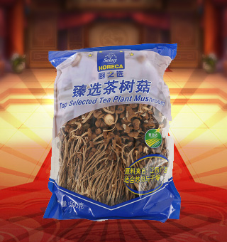 廚之選(HS)臻選茶樹菇產(chǎn)自浙江麗水250g每袋，產(chǎn)品呈小圓形，收縮得很緊，肉頭厚實(shí)，根蒂短小，并且及時(shí)采摘，確保新鮮。澤誘人聞之香味沁人，食之口感渾厚、爽滑，鮮美多汁，令人垂涎欲滴，營養(yǎng)價(jià)值極高。采用透明的袋式包裝，產(chǎn)品色澤清晰可見，方便消費(fèi)者們的選購，質(zhì)量有保證，可放心購買。