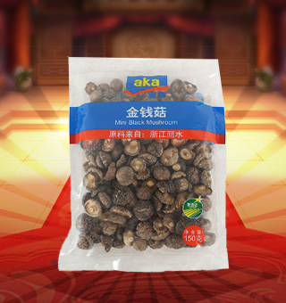 宜客(AKA)金錢菇產(chǎn)自浙江麗水250g每袋，精選優(yōu)質(zhì)金錢菇，經(jīng)先進(jìn)工藝加工而成，其味清香可口，質(zhì)地細(xì)膩，是一種風(fēng)味獨(dú)特的食用菌。將本品用清水洗凈浸泡后，可直接與肉絲爆炒、排骨煲湯，或作為佐料，葷素皆宜本產(chǎn)品采用的是袋裝的包裝方式，包裝較輕，讓您攜帶起來更加的方便自如。