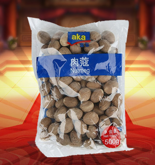 宜客(AKA)肉蔻產(chǎn)自四川成都500g每袋，選用上等優(yōu)質(zhì)的肉蔻為原料，經(jīng)現(xiàn)代先進(jìn)的工藝，精心制作而成，品質(zhì)天然，給您帶來美味享受。營養(yǎng)豐富，天然美味，綠色健康，氣味芳香，味道純正，品質(zhì)有保障，可放心食用。塑料質(zhì)地包裝，簡潔大方，食用簡單，是您廚房常備品的上好選擇，帶給您全新的精彩體驗(yàn)。